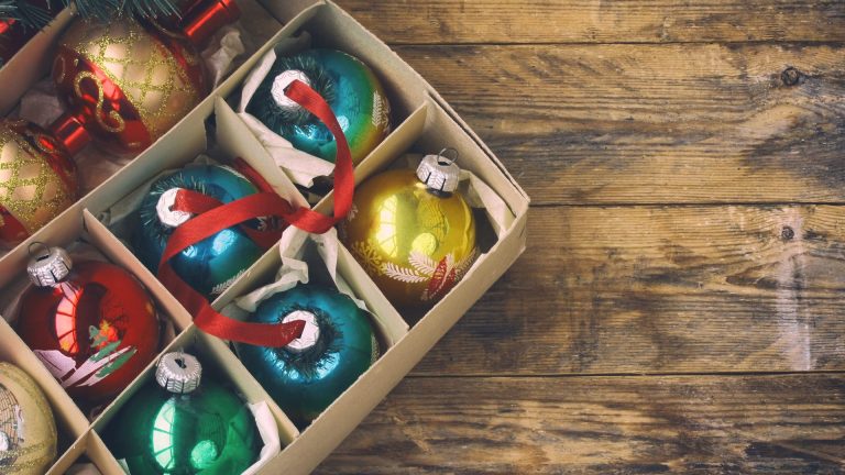 Image of Christmas Baubles in box