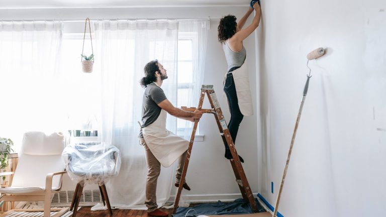 Image of couple making home improvements