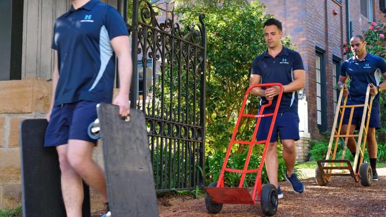 Hire A Mover image team with moving equipment