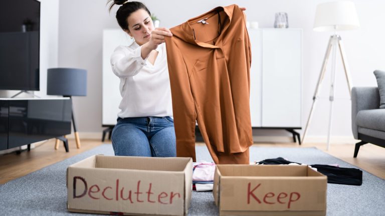Picture of women decluttering